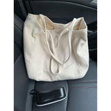 Weiyinxing Version Of Large-Capacity Women's Bag Twill Soft Cloth Commuter One-Shoulder Hand-Held Leisure Women's Bag Simple Lazy Shopping Bag