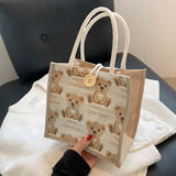 Weiyinxing Bear Lunch Box Bento Bag 2024 Summer New Fashion Out Bag Ins One Shoulder Bag
