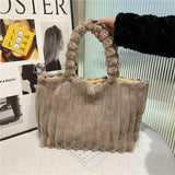 Weiyinxing Autumn And Winter New Plush Bag Fashionable Plush Bag Large Capacity Tote Bag Handbag One Shoulder Bag Women's Bag