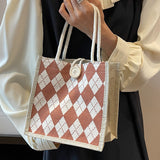 Weiyinxing Box Bento Bag 2024 Canvas Bag Women's Single Shoulder Handbag Ins Ling Case College Students Class Bag Tide