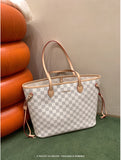Weiyinxing Wind Miocra Koly Checkerboard Ge Tuo Bag Female 2024 Large Capacity Mother Bag Handbag Single Shoulder Bag