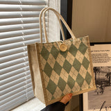 Weiyinxing Box Bento Bag 2024 Canvas Bag Women's Single Shoulder Handbag Ins Ling Case College Students Class Bag Tide