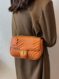 Weiyinxing Female Xiaoxiangfeng 2024 New Style Korean Version Bai Jie Oblique Arm Bag Texture Commuter Fashion Chain Small Square Bag
