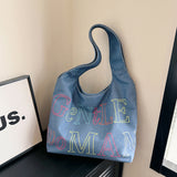 Weiyinxing Niche Handbag 2024 New Gentlewoman Large Capacity Letter Tote Bag Versatile Shoulder Bag
