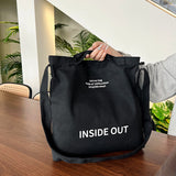 Weiyinxing Korean Version Of Ins Literary Canvas Retro Satchel Male And Female Handbag Commuter Bag Student Shoulder Bag