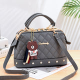Weiyinxing Female 2024 Autumn And Winter Handbag Korean Version Of Fashion Atmosphere Steel Clip Ling Ge Pillow Bag One-Shoulder Cross-Body Bag