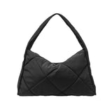 Weiyinxing Pattern Stitched Large-Capacity One-Shoulder Bag Leisure Portable Handbag 2024 New Underarm Fold Tote Bag