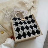 Weiyinxing Handbag Bag Female 2024 Fashion Bag Style Girl Work Lunch Box Bag