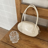 Weiyinxing Bag Women's Bag Minority One-Shoulder Chain Oval Bag Simple Spring And Summer Handbag Advanced Fashion Mobile Bag