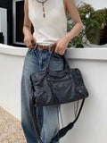 Weiyinxing Rivet Locomotive Bag ABG Spice Girl Bag High Capacity One-Shoulder Oblique Handbag