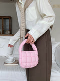 Weiyinxing Girl Autumn And Winter New Korean Embroidered Bag Handbag Mini Bag Cell Phone Bag Simple 100-Pack Cotton Bag