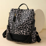 Weiyinxing Women's Autumn And Winter New Large-Capacity Lady's Anti-Theft Backpack Leopard Print Korean Version Fashion Leisure Backpack