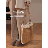 Weiyinxing Upright Support] Super-Textured QVQ Pocket 2024 New Commuter High-Capacity Tote Bag Is Popular This Year