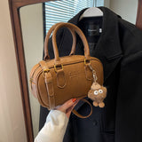 Weiyinxing Retro Handbag Bag Female 2024 New Autumn And Winter Fashion Bowling Bag Versatile One-Shoulder Cross-Body Bag