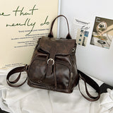 Weiyinxing Leather New Backpack Korean Version Leisure Fashion Backpack Full Of Large-Capacity Student Mommy Backpack