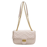 Weiyinxing Female Xiaoxiangfeng 2024 New Style Korean Version Bai Jie Oblique Arm Bag Texture Commuter Fashion Chain Small Square Bag