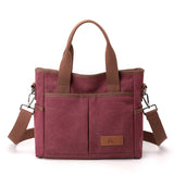 Weiyinxing New Single Shoulder Bag Women's Bag Fashion Versatile Simple Fashion Korean Version Large Capacity Hand-Slung Canvas Bag