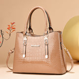 Weiyinxing Minister Female Bag] Autumn And Winter Female Bag 2024 Temperament Handbag Large Capacity Crocodile Grain Women's Bag One-Shoulder Cross-Body Bag