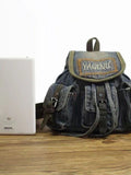 Weiyinxing Japanese And Korean Mini Backpack Women's Bag Retro Nostalgic Denim Backpack Fashion Small Schoolbag Leisure Sen Women's Trend