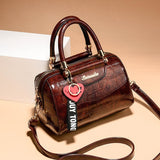 Weiyinxing Style] Bag Female 2024 Casual Retro Pillow Bag Large Capacity Stone Grain One-Shoulder Cross-Body Bag Tide