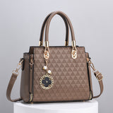 Weiyinxing Women's Bag 2024 New Foreign Style Lady Bag Fashionable Atmosphere Simple All-Shoulder Handbag