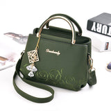 Weiyinxing [Recommended] Women's Bag 2024 New Fashion Embroidered Hand Carrying Slung Small Bag Tide Middle-Aged Mother Shoulder Bag