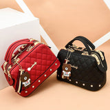 Weiyinxing Female 2024 New Fashion Bag Ling Case Small Fragrant Wind Portable Bag Boston Shoulder Bag