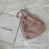 Weiyinxing Female 2024 New Candy Color Mini Pu Handbag Mobile Bag One Shoulder Straddling Bucket Soft Bag Girl