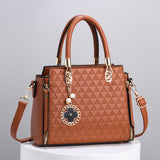 Weiyinxing Women's Bag 2024 New Foreign Style Lady Bag Fashionable Atmosphere Simple All-Shoulder Handbag