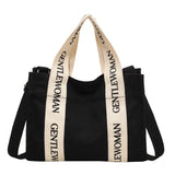 Weiyinxing Handbag Small Bag 2024 New Thai Gentle Woman Canvas Bag Letter Vegetable Basket Single Shoulder Bag