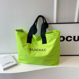 Weiyinxing And Winter Candy Color Nylon Bag Female Large Capacity Short Trip Handbag Bag Versatile One Shoulder Commuter Tote Bag