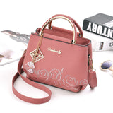 Weiyinxing [Recommended] Women's Bag 2024 New Fashion Embroidered Hand Carrying Slung Small Bag Tide Middle-Aged Mother Shoulder Bag
