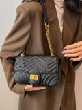 Weiyinxing Female Xiaoxiangfeng 2024 New Style Korean Version Bai Jie Oblique Arm Bag Texture Commuter Fashion Chain Small Square Bag