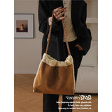 Weiyinxing Upright Support] Super-Textured QVQ Pocket 2024 New Commuter High-Capacity Tote Bag Is Popular This Year