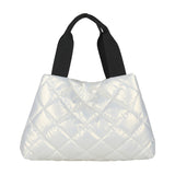 Weiyinxing Cotton Suit Handbag Girl 2024 New Summer Fashion Leisure Diamond Handbag Commuter Tote Bag