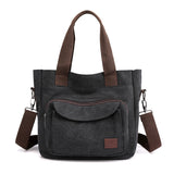 Weiyinxing Capacity Women's Bag 2024 New Canvas Bag Women's Bag Commuter Handbag Versatile Simple Shoulder Cross-Body Bag
