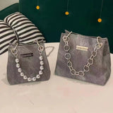 Weiyinxing New Style Of Original High-Level Sense, A Small Number Of Cowboy Chains, A Small Square Bag, A Hot Girl Pink Mini Handheld Shoulder Bag