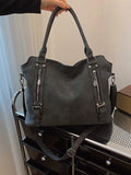 Weiyinxing Women's Bag Vintage Leisure One-Shoulder Handbag Large-Capacity Tote Bag Lady's Commuter Bag