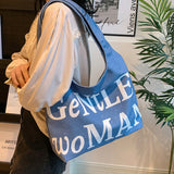 Weiyinxing Niche Handbag 2024 New Gentlewoman Large Capacity Letter Tote Bag Versatile Shoulder Bag