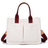 Weiyinxing Spring Canvas Bag Leisure Retro Handbag Oblique Satchel Large-Capacity Multi-Pocket Lady's Todd Bag