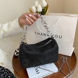 Weiyinxing Shoulder Bag Diamond Underarm Bags Shiny Diamond Elegant Women Messenger Handbag Luxury Designer Bag Crossbody Bag