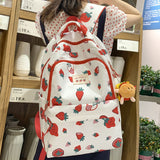Weiyinxing Kawaii Waterproof Lady Cartoon Printing Women Cute School Bag Female Travel College Backpack Girl Laptop Book Bags Nylon