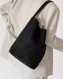 Weiyinxing Scrub Leather Bucket Bags for Women Brand design female Handbags big capacity Commuting Shoulder Bag totes