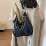 Weiyinxing Retro Belt Design PU Leather Shoulder Bags for Women 2024 Fashion Small Vintage Female Chain Underarm Bag Handbags