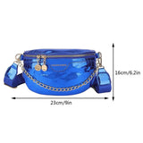 Weiyinxing Luxury Chest Bag For Women Leather Chest Waist Pack Travel Crossbody Female Half Moon Waist Belt Bag Ladies Fanny Packs