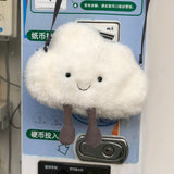 Weiyinxing Cute Cloud Shoulder Bag for Women Girls Soft Kawaii Fluffy Small Trend Coin Purse Kids Fashion Designer Crossbody Bags