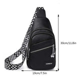 Weiyinxing Women Sling Chest Bags Fanny Pack Fashion Leather Waist Bags Multifunctional Waist Pouch For Phone Shopping Holder Banana Bag