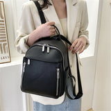 weiyinxing Women's Backpack 2023 New Women's Luxury Designer Solid Color Single Shoulder Bag Soft Leather Large Capacity Student Travel Bag