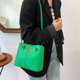 Weiyinxing Bag Knot Handle Bucket Bags for Women 2024 Brands Purses and Handbags Commute Black Shoulder Crossbody Bag Tote Clutch