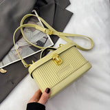 Weiyinxing PU Leather Women's Handbags 2024 New All-Match Small Box Bag Spring Summer Fashion Lady Crossbody Bag and Purse